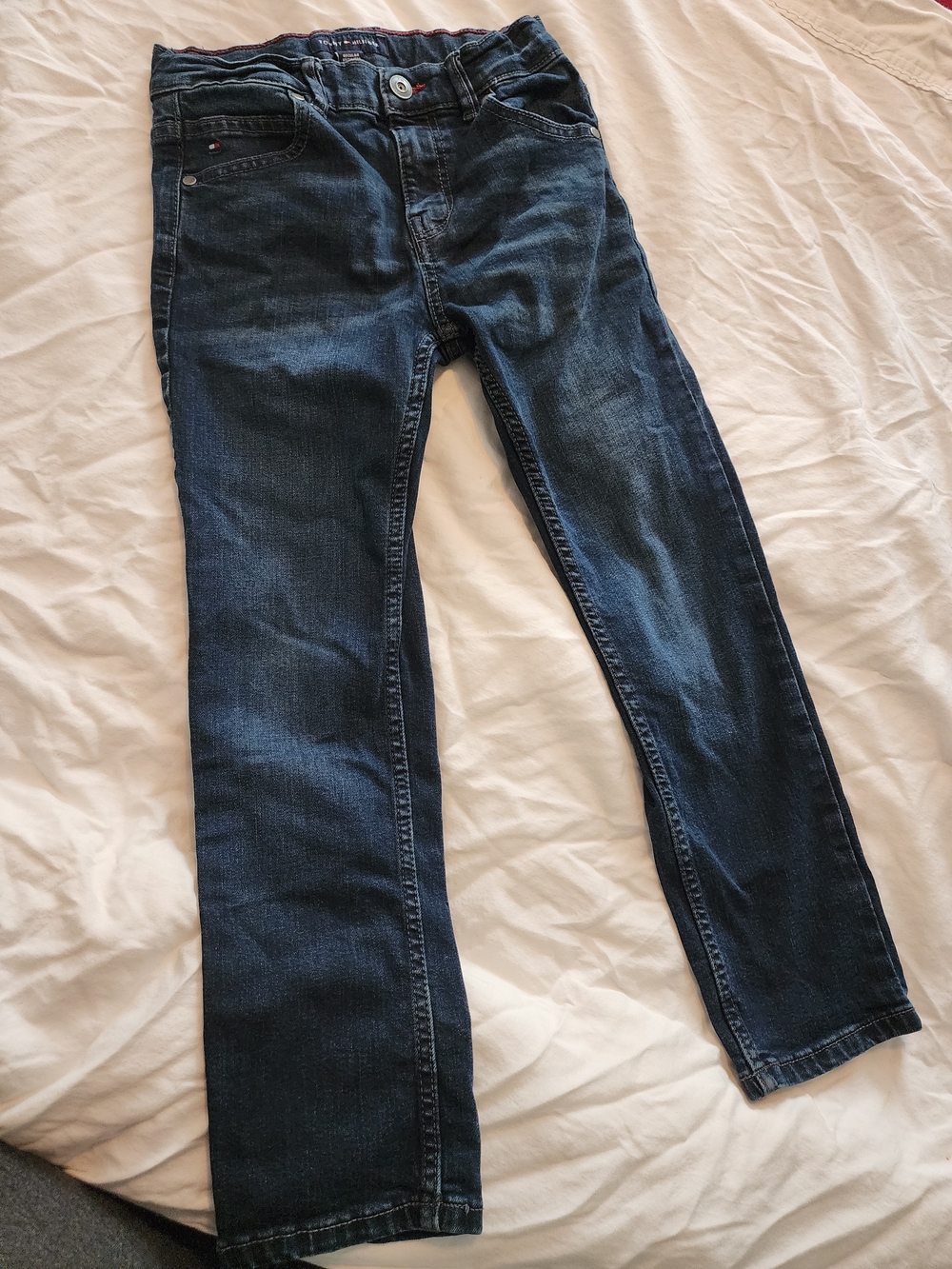 Tommy Hilfiger Boys Size 7 Indigo Straight Jeans